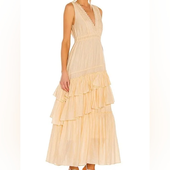 Loveshackfancy Jordie Dress Warm Sand NEW - Picture 2 of 8